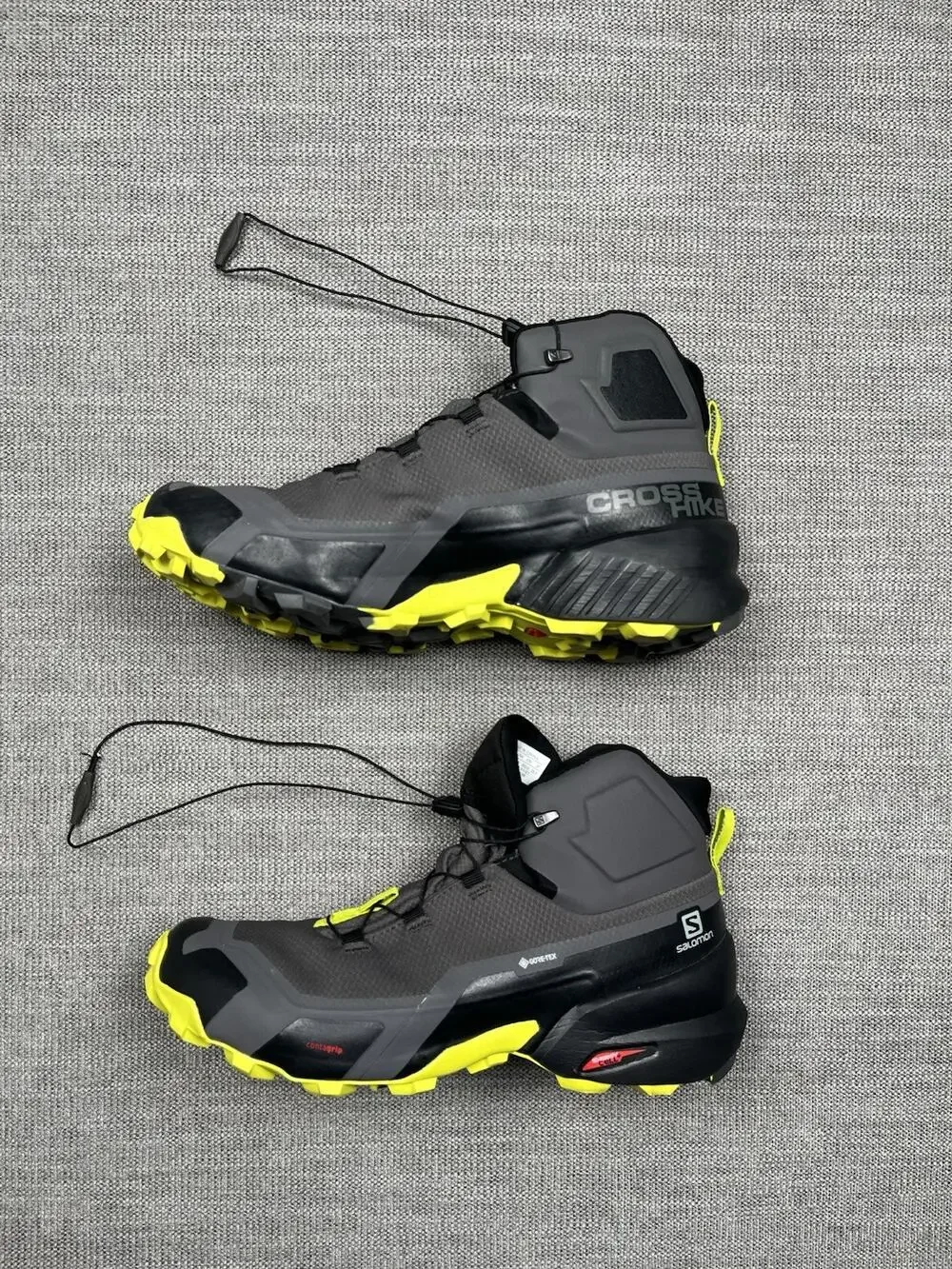 Salomon Cross Hike Mid GTX Boots Mens 10.5 Gray Gore-Tex Hiking